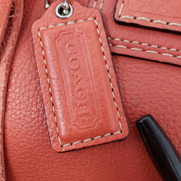 COACH Braided Coral Satchal Bag - Picture 10 of 16